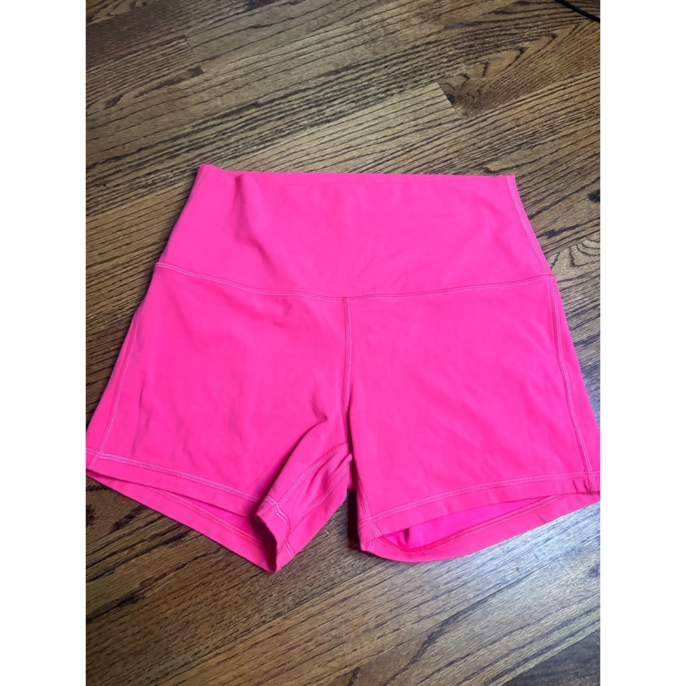 Lululemon Align High Rise 4" Shorts Sonic Pink Womens Size 8